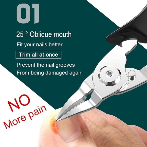 Ingrown Toenail ClippersUpgrade, Steel Nail Clippers for Professional Podiatrist - Picture 3 of 6
